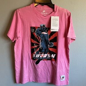 Nike Pink Swoosh Graphic Tee